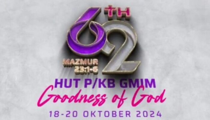 Usung tema “Goodness of God”, Panitia HUT ke-62 P/KB GMIM Resmi Launching Logo