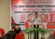 Deklarasi Relawan Komando Obor Pembangunan, Olly Dondokambey Optimis SK-TD Menang Pilkada 2024