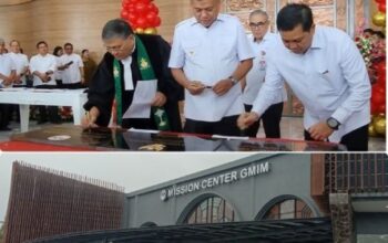 Resmikan Mission Center GMIM, Gubernur Olly Ingatkan Integritas Pelayanan dan Saling Topang